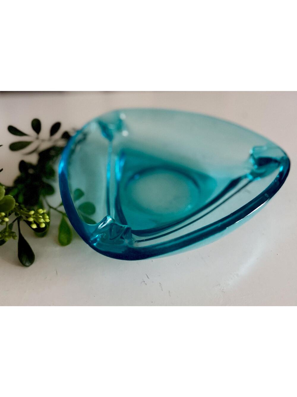 Hazel Atlas Capri Blue Glass Ashtray